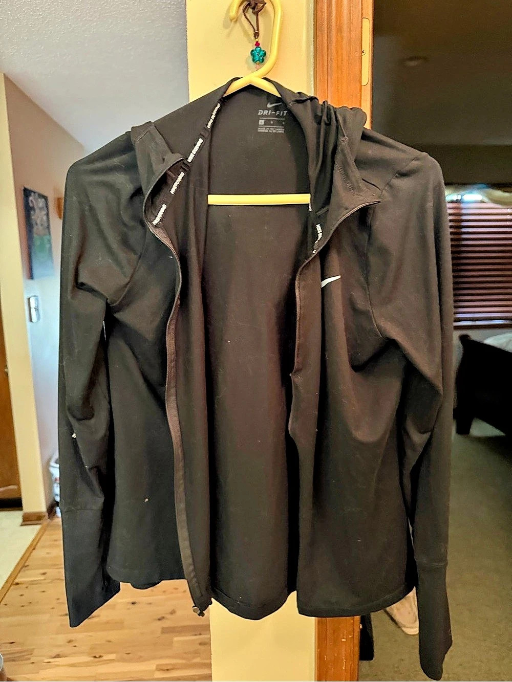 Nike Dri-FIT Full-Zip Running Jacket Women's Black Hooded Jacket